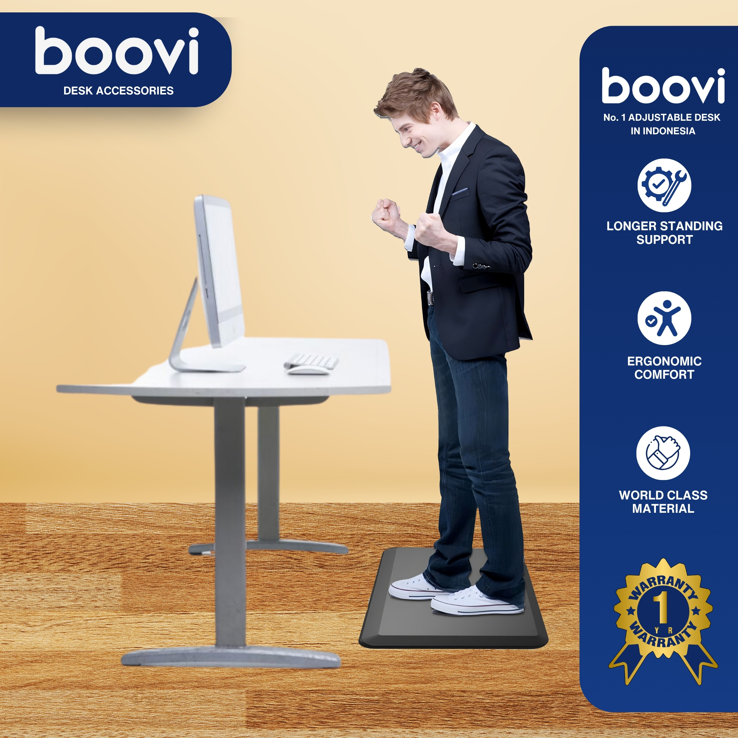 Boovi-DE005-Desk Accessories-Foot Mat